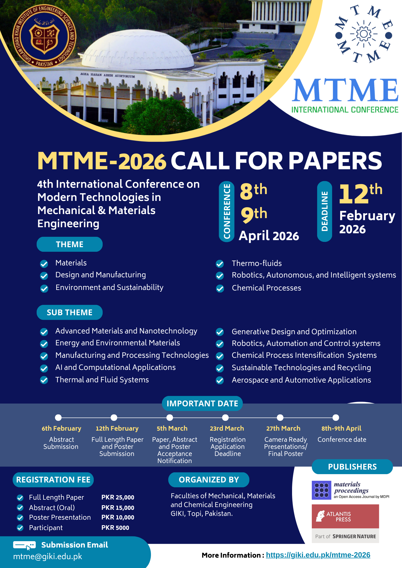 Call for Papers – MTME 2026 (International Conference)