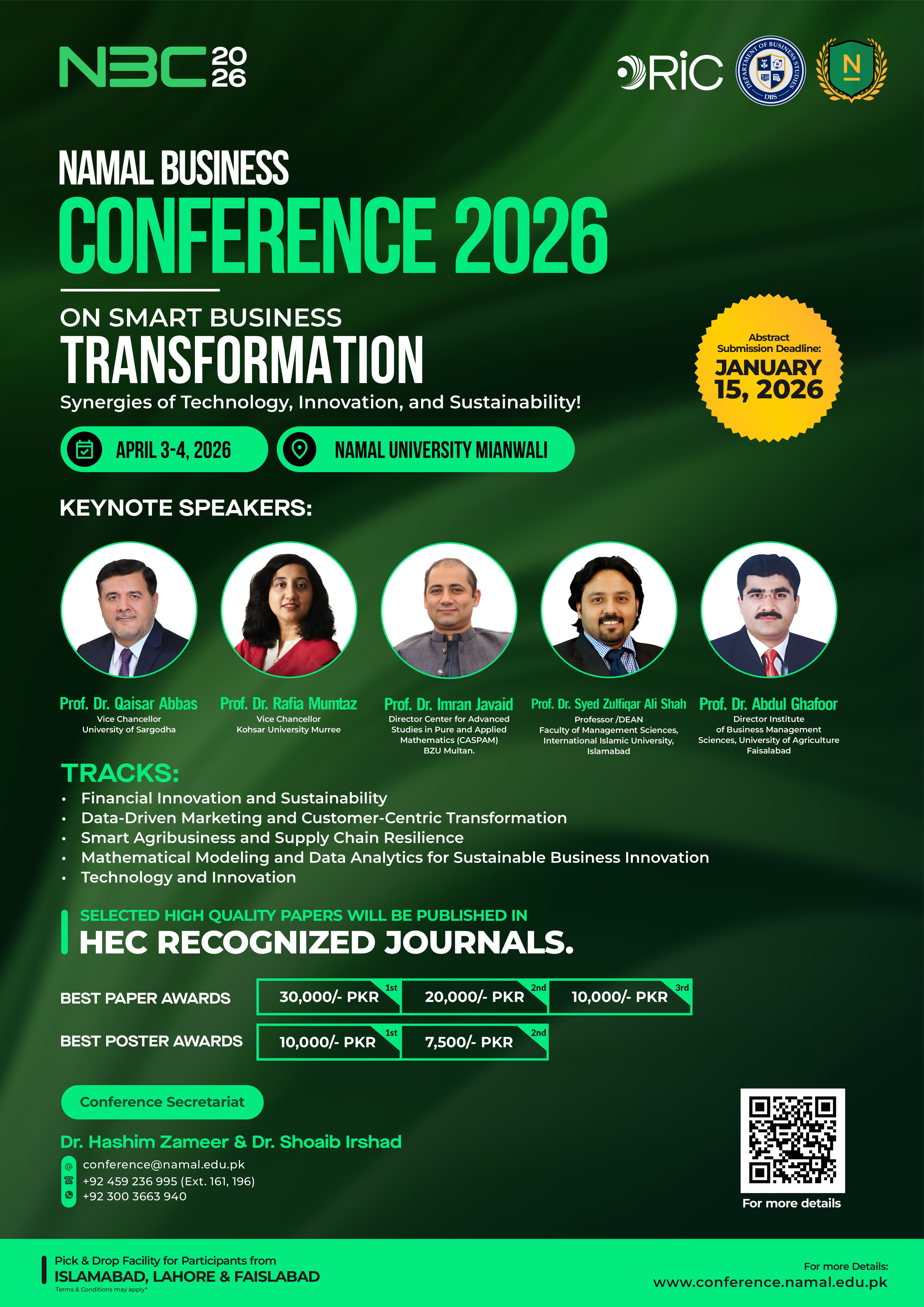 Call for Papers– Namal Business Conference 2026 (NBC2026)
